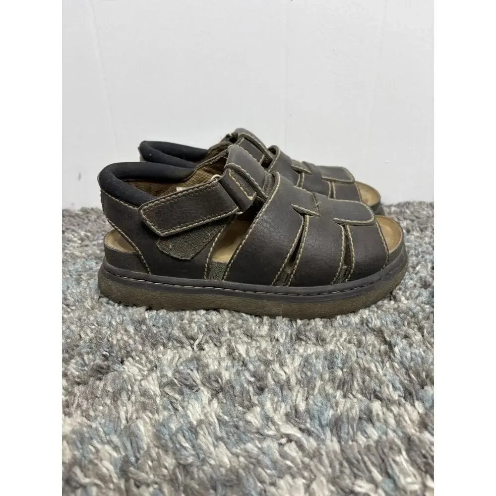 Wolfe Island Shoes Mens 7.5 Chunky Y2K Fisherman Grunge 90s Heavy Open Toe